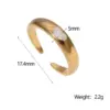 Wholesale PVD Coated Real Gold Plated 18K Gold Heart Shape 304 Stainless Steel Princess Cute Romantic Waterproof Non Tarnish Open Rings