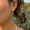 oly-f6e6b6390a4b47c8ee01128021a6b453 Wholesale Retro Mandala Flower Time Gem Earrings Ethnic Style Dream Catcher Long Pendant Earrings for Women