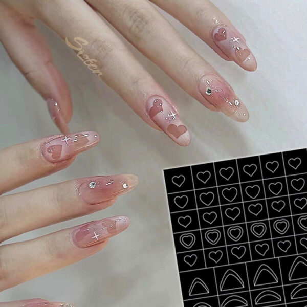 oly-f6f6d20259fe17b780dfca11c4214e30 Wholesale Net red hollow stickers upgrade French flower love butterfly spray gun spray template nail nail stickers
