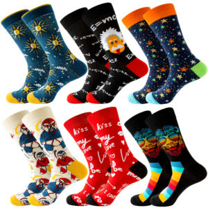 Wholesale 2022 Spring New Celebrity Men's Socks Star Women's Socks Animal Mid-Tube Socks Mexican Trendy Socks Valentine's Day Socks