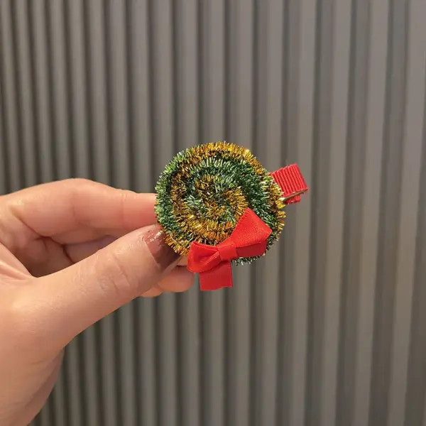 oly-f70894565db2475041030f80e5c1e4d4 Wholesale Christmas Girl's Hair Clip Shiny Sequins Festival Decoration Bell Flower Ring Side Clip Cute Girl's Hair Accessories