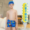 oly-f71473f2f9b9239241bfc409cf621241 Wholesale Children's Swimming Trunks Swimming Cap Two-piece Set Boys' Middle and Big Children Teenager Split Swimsuit suit