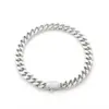 Wholesale Hip Hop Style Cuban Link Bracelet Full Drill 18K Gold Plated Stainless Steel Personalized Fashion Jewelry For Men And Women