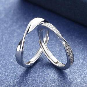 oly-f72e32718a3f888a72834082c9c5cbb9 Wholesale Mobius Couple Ring Fashion 520 Valentine's Day Ring Female Popular Simple Open Ring Chinese Valentine's Day Gift