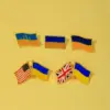 Wholesale Vintage Style Simple Style American Flag Alloy Enamel Unisex Brooches