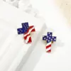 Wholesale Cross Brooch Fashion Men's Gift Couple Unique American Flag Hip-Hop Style Original Metal Accessories Fashion Zinc Alloy Jewelry