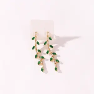 Gold stud earrings