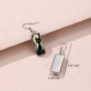 oly-f751581501c23404e08491015bdf7e12 Wholesale Graduation Season Earrings Letter School Graduation Carnival Rectangular Pendant Earrings Creative Glass Earrings