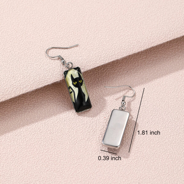oly-f751581501c23404e08491015bdf7e12 Wholesale Graduation Season Earrings Letter School Graduation Carnival Rectangular Pendant Earrings Creative Glass Earrings