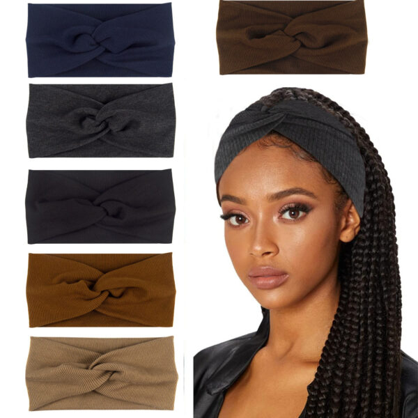 Wholesale hair band thread cotton cross hair band yoga hair band Sports elastic headband ladies