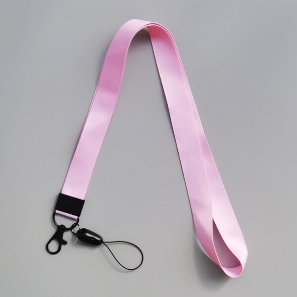 oly-f77d61fb47834636128e9881097adc4a Wholesale Solid Color Lanyard Mobile Phone Lanyard Polyester Pure Color Pink Black White Blue Brown Yellow Purple