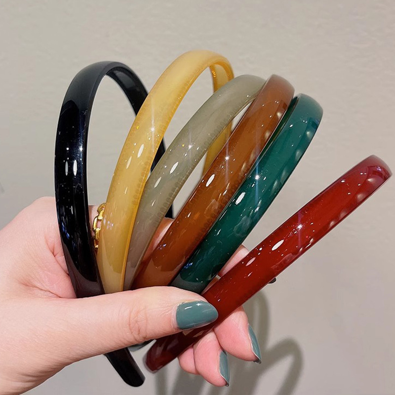 Wholesale 2025 New Jelly Headband Korean Acrylic Toothed Non-slip Headband for Women