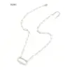 Wholesale PVD Coated Real Gold Plated Oval 201 Stainless Steel 304 Elegant Simple Style Classic Waterproof Non Tarnish Necklace