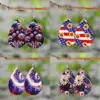 Wholesale 1 Pair Elegant Retro Simple Style Water Droplets Pu Leather Drop Earrings