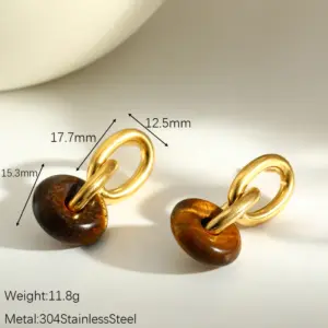 Tigereye Ear Studs