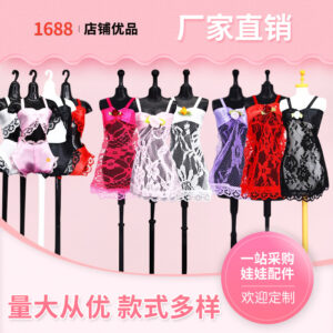 Wholesale 30cm doll lace pajamas doll girl clothes diy suit dress up Doll Princess stall