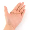 Wholesale Elegant Casual Micro Inlaid Zircon Universal Electroplated 18K Real Gold Letter Infinity/8 Initial Letter Pendant Gold 201 Stainless Steel Lip Chain Women's Necklace
