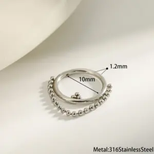 Steel Color 1.2*10 Nose Pin