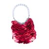 oly-f7cf6f59a9e01b3aeb061d71ed461df4 Wholesale selling women's bag handmade bright red sequined beaded woven net red handbag shiny mobile phone bag niche banquet bag