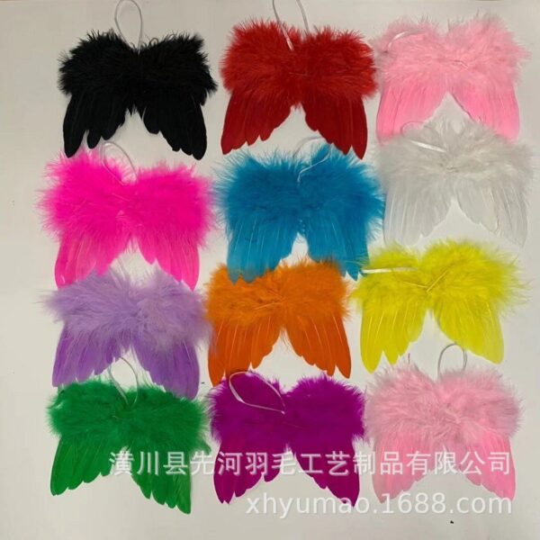 Wholesale Factory direct Christmas tree feather wings pendant decoration mini Barbie doll clothing accessories