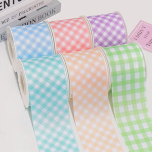 Wholesale Thermal transfer ribbon flowers and plants cartoon ribbon printing ribbon thermal transfer ribbon flower diy ribbon roll