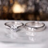 Wholesale  sterling silver couple ring a pair of high-looking men and women closed ring Valentine's Day gift