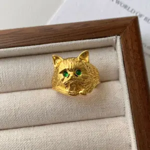 Gold Cat Ring