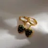 Wholesale PVD Coated Gold Plated Fruit Stainless Steel Elegant Commute Waterproof Non Tarnish Drop Earrings