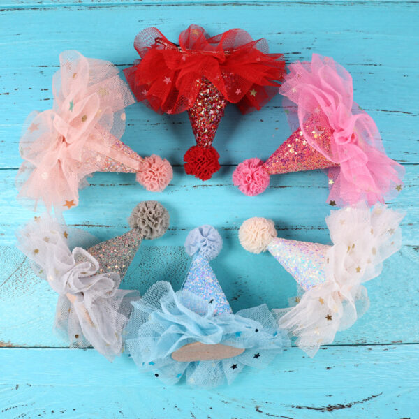 Wholesale Version of Kidsren's Birthday Accessories, Girls' Birthday Hats, Christmas Hats, Hairbands, Baby Hairbands, Princess Hairpins, Hairpins