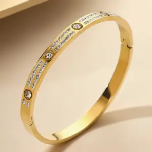 52-D-5 Gold Diamond Bracelet