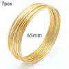 Wholesale Ion Plating (IP) 18K Gold Plated Solid Color 304 Stainless Steel Solid Color Waterproof Non Tarnish 304 Stainless Steel Bangle