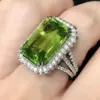 Wholesale Geometric Claw Setting Ring For Women In Copper With White K Water Plating And Zircon Inlay
