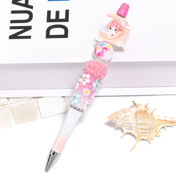Wholesale easter bunny printed round bead letters resurrection egg cartoon beaded diy mobile phone chain keychain beads