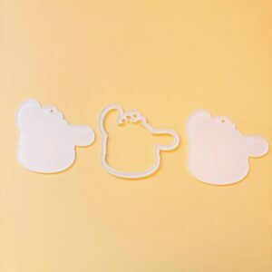 Transparent pacha dog 7cm - homemade shaker (1 set is 3 pieces without glue)