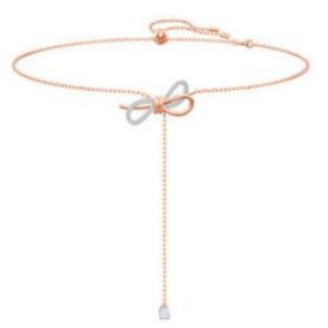 Bow tassel necklace