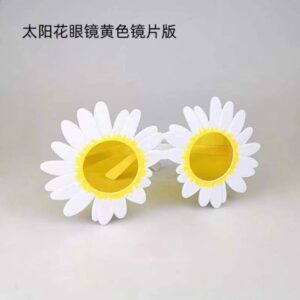 White Daisy birthday glasses / Free size