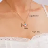 Wholesale Women's Necklace Vintage French Style Copper Embedded Zirconia Bees Pendant Oil Enameled Personalized Luxury Stainless Steel Chain