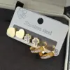 Wholesale Elegant Cross Heart Shaped Hoop Earrings Women's Fashion Jewelry Minimalist Design Half Diamond Plain Circle Stylish Sensation