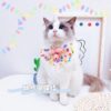 oly-f886b9eae9c393194b319eb9311f6300 Wholesale Original Pet Bow Tie Bell Collar Cat Fairy Wings Big Bow Collar Dog Bell Collar Spit Towel