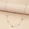Wholesale PVD Coated Real Gold Plated 18K Gold Geometric 304 Stainless Steel Simple Style Waterproof Non Tarnish 304 Stainless Steel Necklace