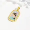 Wholesale Handmade Animal Pendant Necklace In Golden Plated Copper With Water Plating, Featuring Ball Chain For Sibling Suit