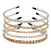 oly-f89df84286842006926e8c76f4aaec7b Wholesale Fashion Pearl Chain Artistic Headband for Women, Hand-Wrapped Bead Hair Accessory, Narrow Metal Hair Accessory