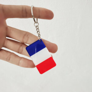 French flag keychain