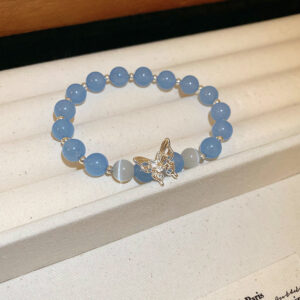 48# bracelet-blue butterfly