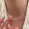 Wholesale Handmade Geometric Necklace For Women With 925 Sterling Silver Twisted Rope Chain