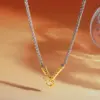 Wholesale Asymmetrical Irregular Necklace For Women In 304 Stainless Steel With 18K Real Gold Plated PVD Coated Finish And Box Chain