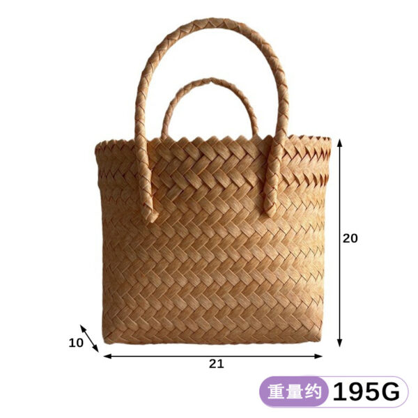 Wholesale Woven Bag Spring and Summer Bag Women's Beach Vacation Casual Handbag Single Shoulder Handmade Straw Bag Wholesale Bag