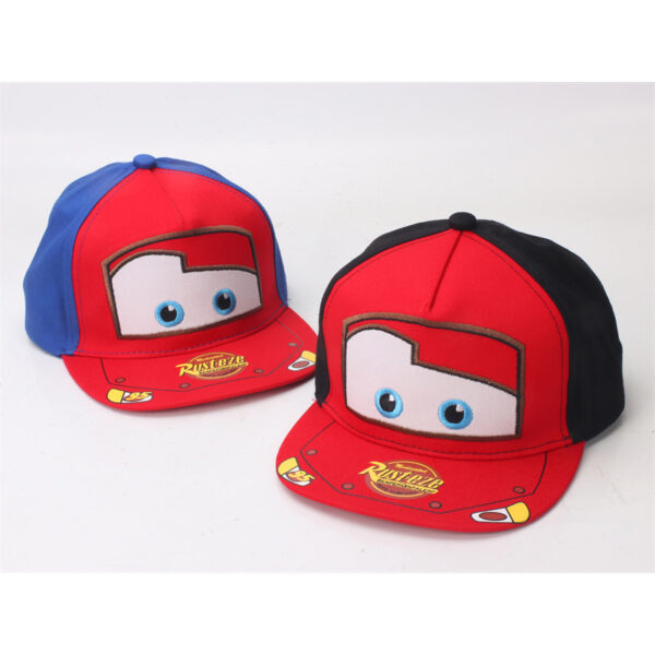 oly-f8ee3fb093deb5f752c71eee72058e3a Wholesale Hat Children's Baseball Cap Embroidered Car Cartoon Hip-Hop Flat Along Street Dance Cap Spring and Autumn