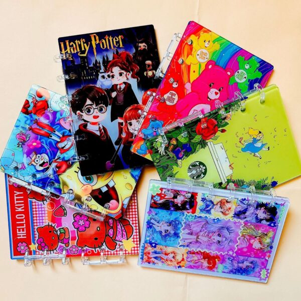 Wholesale Acrylic Notebook TK Explosions Loose-leaf A7A5 Sponge Beautiful Girl Foul Words Rainbow Bear OLY Exclusive