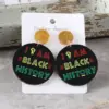 Wholesale Retro Round Multicolor Acrylic Stud Earrings With 304 Stainless Steel Posts For Women